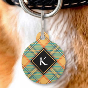 Kingfisher Tartan Pet ID Tag Huisdierpenning