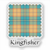 Kingfisher Tartan Sticker (Voorkant)