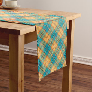 Kingfisher Tartan Table Runner Lange Tafelloper