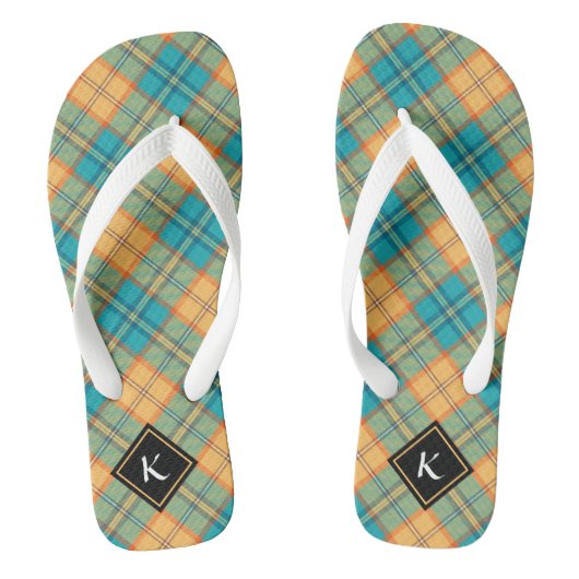 Kingfisher Tartan Teenslippers (Voetbed)