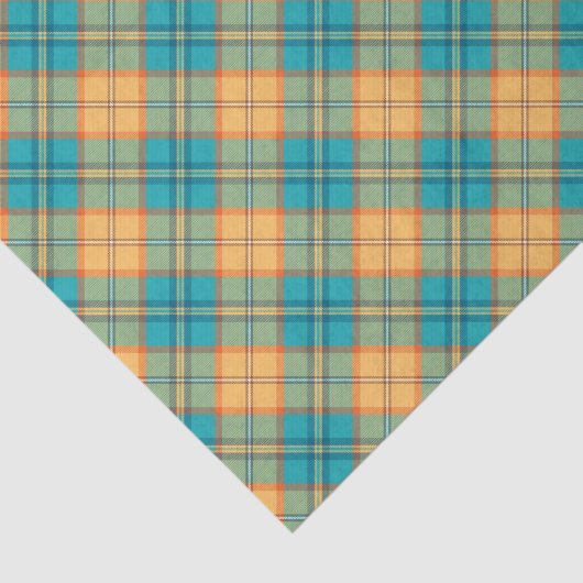 Kingfisher Tartan Tissue Paper Tissuepapier (Detail)