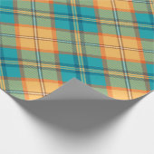Kingfisher Tartan Wrapping Paper Cadeaupapier (Hoek)
