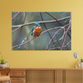 Kingfisher v2 canvas afdruk (Insitu (Woonkamer))