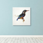 Kingfisher (van John Ruskin) Canvas Afdruk (Insitu (Houten vloer))