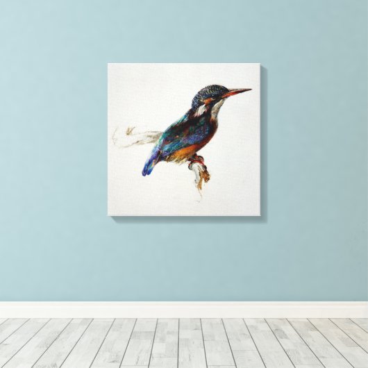Kingfisher (van John Ruskin) Canvas Afdruk (Insitu (Houten vloer))