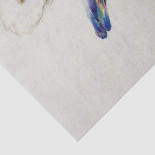 Kingfisher (van John Ruskin) Tissuepapier (Detail)