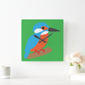 Kingfisher Vierkante Klok (Huis)