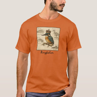 Kingfisher  Vintage Anatomy Illustration – w/Crown T-shirt