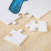 Kingfisher Vist Fisher Vissen rod Legpuzzel (Zijkant)