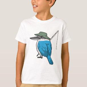 Kingfisher Vist Fisher Vissen rod T-shirt
