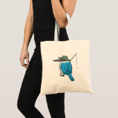 Kingfisher Vist Fisher Vissen rod Tote Bag (Voorkant (product))