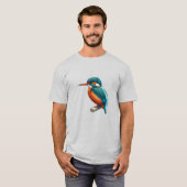 Kingfisher vogel Basic T-shirt (Voorkant volledig)