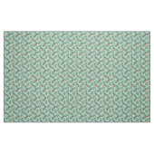 Kingfisher. Vogel en bladeren Stof (Fat Quarter)