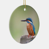 Kingfisher vogel. keramisch ornament (Rechts)