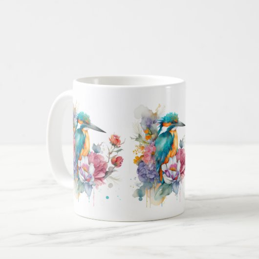 Kingfisher Vogel Mok (Voorkant links)