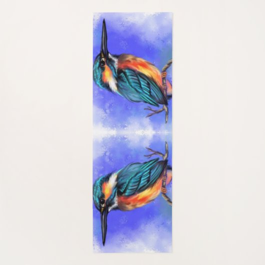 Kingfisher Vogel Yoga Mat (Achterkant)