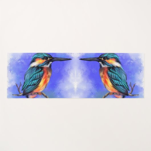 Kingfisher Vogel Yoga Mat (Voorkant (horizontaal))