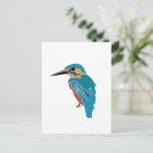 Kingfisher Vogelkunst Briefkaart (Staand voorkant)