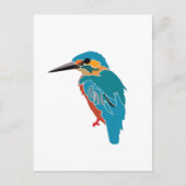 Kingfisher Vogelkunst Briefkaart (Voorkant)