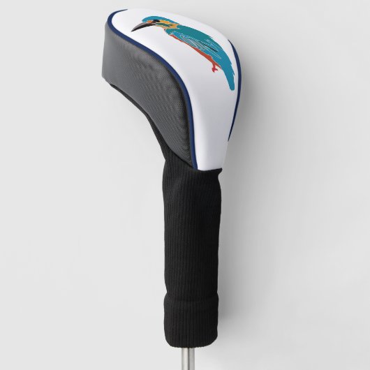 Kingfisher Vogelkunst Golfheadcover (Schuin)
