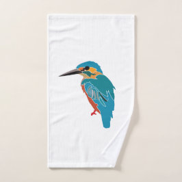 Kingfisher Vogelkunst Handdoek