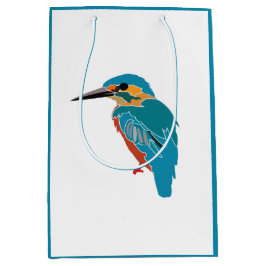 Kingfisher Vogelkunst Medium Cadeauzakje