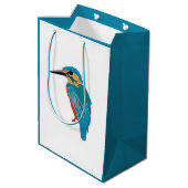Kingfisher Vogelkunst Medium Cadeauzakje (Achterkant Gekanteld)