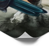 Kingfisher Vogelkunst Print Poster (Hoek)