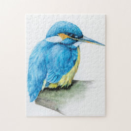 Kingfisher-vogelpuzzel Legpuzzel