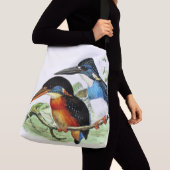 Kingfisher Vogels Wilde Dieren Pond Canvas tas (Dichtbij)