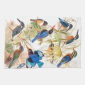 Kingfisher Vogels Wilde Dieren Pond Theedoek (Horizontaal)