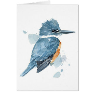 Kingfisher Waterverf Card