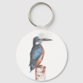 Kingfisher Waterverf Sleutelhanger (Voorkant)