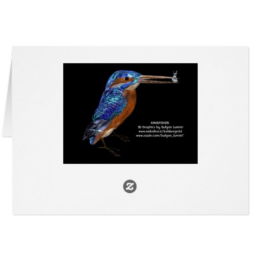 KINGFISHER, zwart (Achterkant Horizontaal)