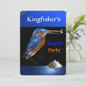 KINGFISHERS BEACH, Blue, Black Kaart (Staand voorkant)