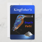 KINGFISHERS BEACH, Blue, Black Kaart (Voorkant)