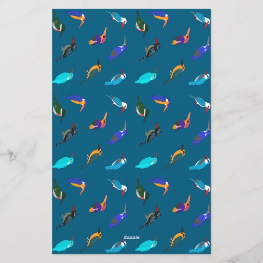 Kingfishers  briefpapier (Achterkant)