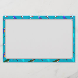 Kingfishers briefpapier