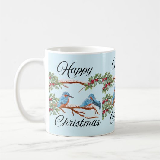 Kingfishers Kerstmis Koffiemok (Links)
