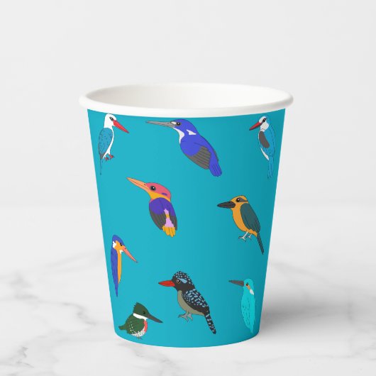 Kingfishers  papieren bekers (Voorkant)