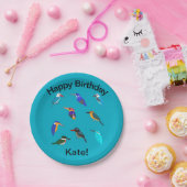 Kingfishers papieren bordje (Feest)