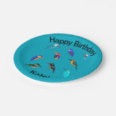 Kingfishers papieren bordje (Gekanteld)