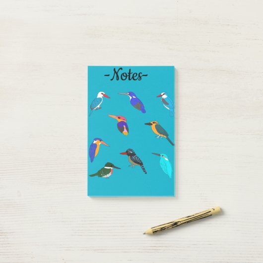 Kingfishers Post-it® Notes (Op bureau)