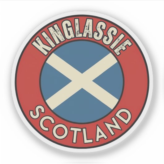 Kinglassie, Schotland Sticker (Voorkant)