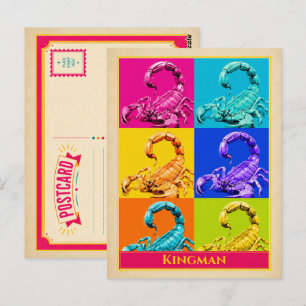 Kingman Ansichtkaart Arizona Schorpioen Vintage Briefkaart
