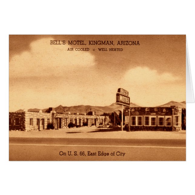 Kingman Arizona Bell's Motel (Voorkant Horizontaal)