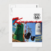 Kingman Arizona Route 66 past het aan! Briefkaart (Voorkant / Achterkant)