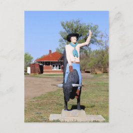 Kingman, Kansas, Bullrider Statue Briefkaart