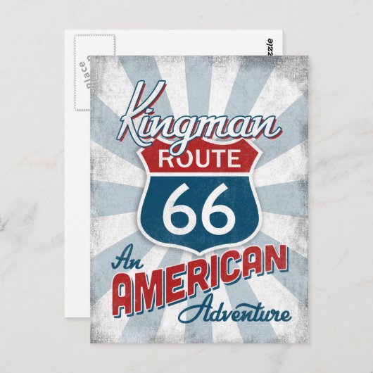 Kingman Route 66  America Arizona Briefkaart (Voorkant / Achterkant)