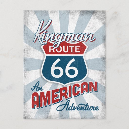 Kingman Route 66  America Arizona Briefkaart (Voorkant)